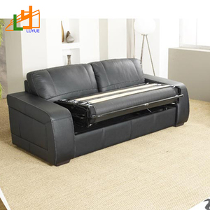 Lujo moderno personalizado 2 plazas sofá cama de cuero genuino precio al por mayor muebles sofá cama plegable - Product Image 2