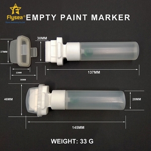 Marqueur permanent rechargeable d'encre à base d'eau directe Oem 30mm avec pointe de pinceau plat stylo vide fabriqué <span class=keywords><strong>pour</strong></span> un usage quotidien - Product Image 6