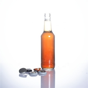 Stocked <strong>275ml</strong> Transparent <strong>Glass</strong> <strong>Bottles</strong> Crown Lid Pull Ring Cap for Carbonated Beverages <strong>Water</strong> <strong>Soda</strong> <strong>Glass</strong> <strong>Bottles</strong> Product - Product Image 1