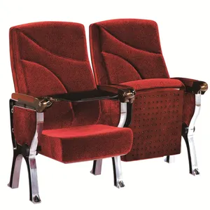 Di alta qualità durevole comodo auditorium sedia chiesa sedia cinema sedia con cuscino