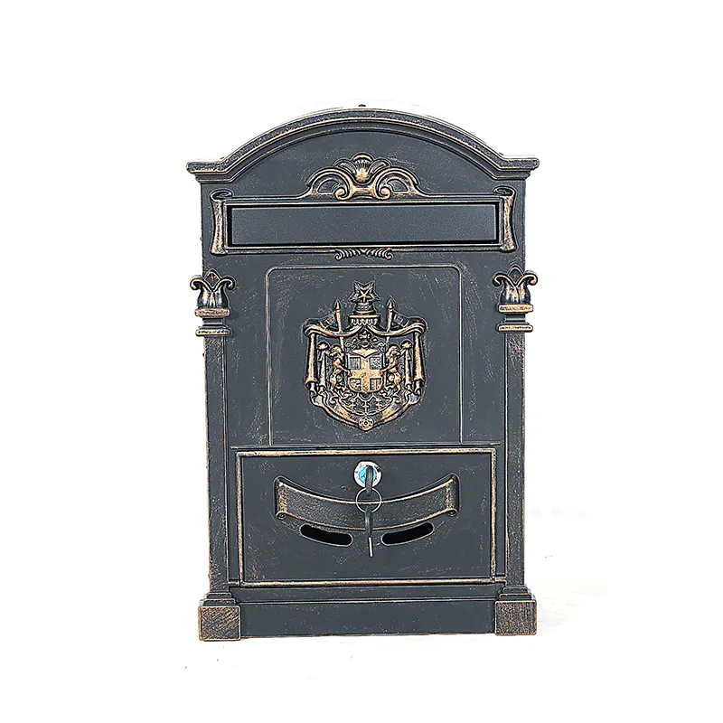 Casella di posta di Stile Europeo Al di Fuori di Alluminio Montaggio A Parete Casella Postale letterbox (Bronzo)