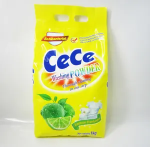 CECE 1 kg * 12 taschen hohe effizienz waschmittel basis pulver nach maß waschpulver GUANGZHOU hand waschen waschpulver