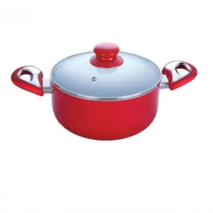 Aluminum Alloy Cookware Nonstick Coating Saucepot Red Kitchen Accessories Casserole