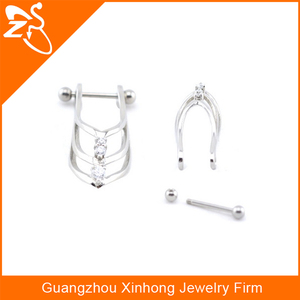 Joyería Vibrante para Piercing de Pezón, Anillo de Pezón en Forma de Corazón, Joyería Magnética para Pezón de Acero Inoxidable 316L - Product Image 4