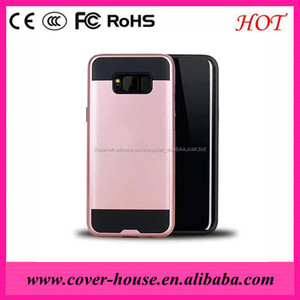 2017 nueva llegada TPU PC Metálico Delgado Armor Case para <span class=keywords><strong>samsung</strong></span> <span class=keywords><strong>galaxy</strong></span> caja del teléfono <span class=keywords><strong>celular</strong></span> Híbrido para s8 s8 - Product Image 1