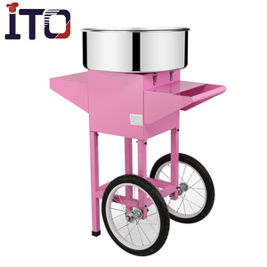 Máquina <span class=keywords><strong>de</strong></span> Algodón <span class=keywords><strong>de</strong></span> Azúcar Eléctrica Comercial M73, Económica, Color Rosa, con Soporte y Carrito - Product Image 2