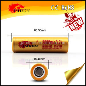 Li-ion akku <span class=keywords><strong>3</strong></span>,7 v 18*65 für 18650 IMREN 3000 MAH 35A IMR lithium-metall-batterien 18650 li ion - Product Image 2