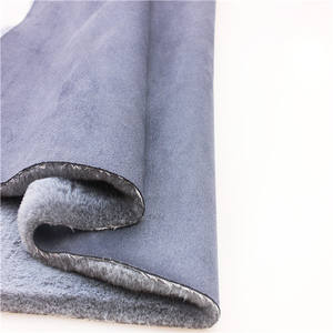 Oeko tex стандартная 100% полиэфирная замшевая ткань из искусственного меха кролика - Product Image 1