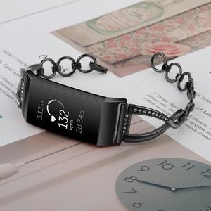 Tschick-bandas de acero inoxidable para <span class=keywords><strong>Fitbit</strong></span> Charge 3, repuesto de pulsera de Metal de acero inoxidable Premium, <span class=keywords><strong>correa</strong></span> de <span class=keywords><strong>reloj</strong></span> - Product Image 5