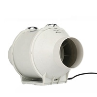 Ventilateur extracteur d'air silencieux en ligne à flux mixte CE RoHS de 4, 5, 6, 8, 10 pouces pour conduits de ventilation