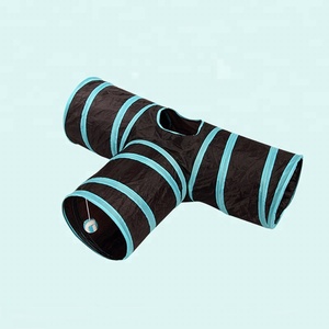Gmtpet Luxe Klassieke Moderne Cartoon Milieuvriendelijk Polyester Interactieve Boor Kauwemmer Niet Opvouwbare Trainingstunnel Voor Katten - Product Image 5