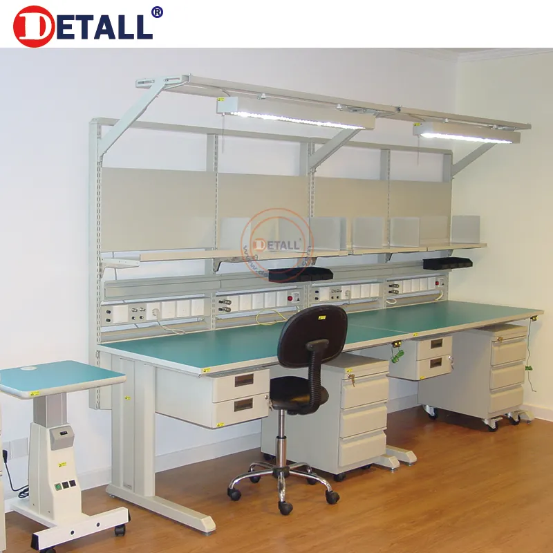 Detall- ESD repairing workbench for electronics manufacturing repair test and inspection