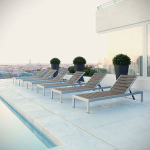 Schöne Mode Mesh Terrasse Möbel Strandkorb Rattan Chaise Lounge/Schwimmbad Sonnen liege/Strandkorb