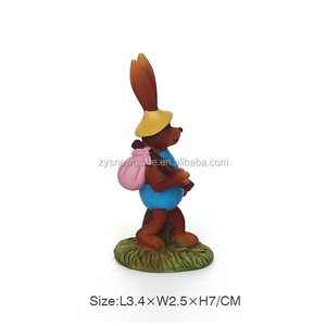 Estatuas de conejo de Acción de Gracias personalizadas, promoción, figuritas artesanales de resina, regalo de resina, figura de Anime, estatua de Animal, gnomo de jardín - Product Image 2