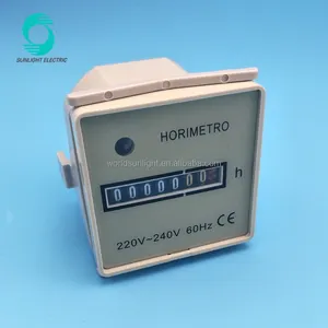 Contador de tiempo electrónico de cuarzo con montaje en panel, contador de tiempo de HM-2 horas 60Hz 220VAC-240VAC