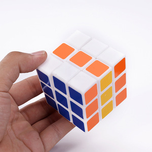 Puzzle cubo magico di colore bianco da 57mm/cubo di velocità divertente - Product Image 2