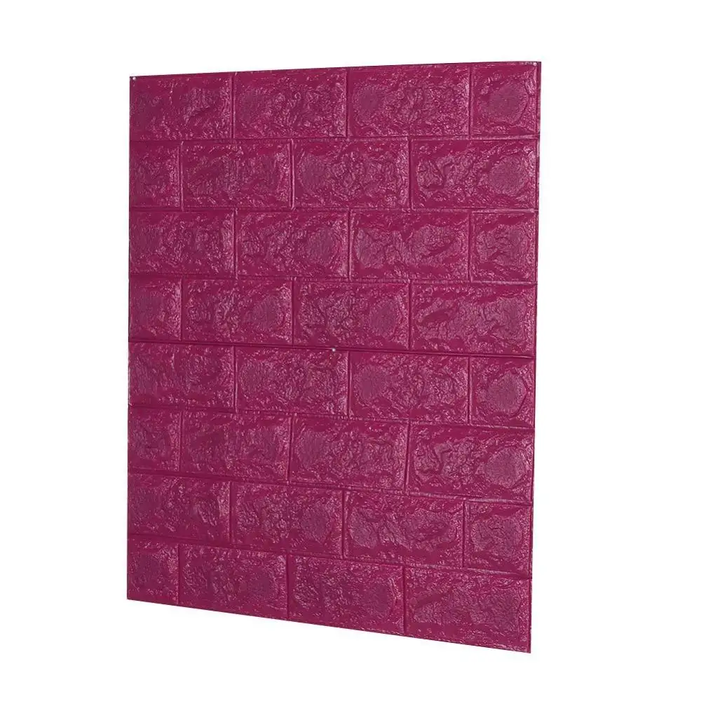 In rilievo con texture mattoni effetto rosso e bianco a righe carta da parati soggiorno