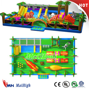 Large commercial EN14960 Jurassic Park amusement inflatable for kids - Product Image 3