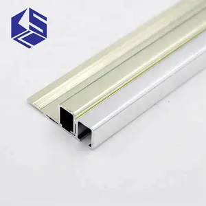 KSL polished square edge finished metal ceramic tile trim