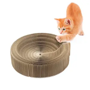 Modestil Verschiedene Formen Faltbarer Wellpappe Cat Cardboard Scratcher