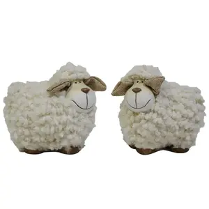 Hoge Kwaliteit Custom Made Home Decoration Handgemaakte Schapen Craft Gift Hars Dier Standbeeld