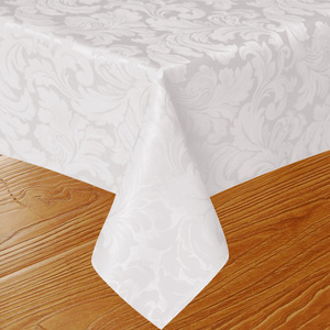 <span class=keywords><strong>Mantel</strong></span> Jacquard de poliéster personalizado, cubierta de mesa rectangular resistente al agua, de lino, venta al por mayor - Product Image 4