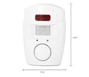 La 105db anti-robo remoto pir sensor de alarma para la casa o tienda - Product Image 3