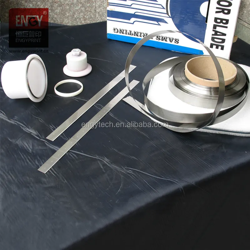 Çin toptan özel pad BASKI MAKİNESİ yüksek kaliteli karbon çelik doktor bıçağı