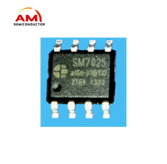 Orijinal SM7025 SOP8 anahtarlama güç besleme çipi spot voltaj girişi 12V 18V çıkış tek Bom servisi