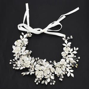 New Fashion Hand-woven Rhinestone <strong>Flower</strong> Bridal Headdress National Style <strong>Hair</strong> Accessories <strong>Hair</strong> <strong>Band</strong> - Product Image 3