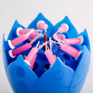 chispa <span class=keywords><strong>de</strong></span> cohete electrónica fuente giratoria magia flor música torta <span class=keywords><strong>de</strong></span> cumpleaños vela - Product Image 4