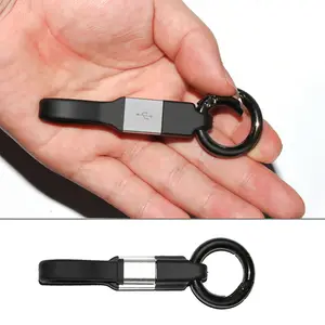 Kualitas tinggi Mini Keychain cepat pengisian kabel usb untuk Iphone dan Android