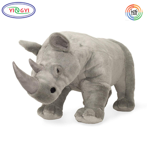 A521 Vente en gros <span class=keywords><strong>Rhinocéros</strong></span> géant Animal en peluche réaliste Jouet gris <span class=keywords><strong>Rhinocéros</strong></span> grandeur nature Animal en peluche géant d'usine OEM - Product Image 3