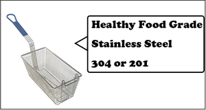 מטבח שונה גודל נירוסטה תוצרת בית מטגנים סל ב chesapeake va תמונות קדמי תליית וו - Product Image 4