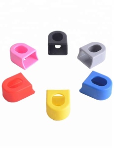 ZTTO 1 paire de couvercle de protection de manivelle de vélo Gel de silice visage de <span class=keywords><strong>course</strong></span> manivelle manchon de protection en Silicone pour pédalier de vélo - Product Image 2