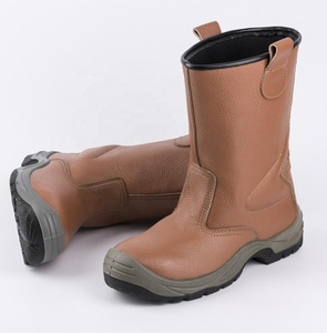 Scarpe Antinfortunistiche SJ NO.6087, Suola ad Iniezione <span class=keywords><strong>in</strong></span> PU, Pelle Spaccata Goffrata, Standard SB, S1, S1P, S2, S3 - Product Image 2