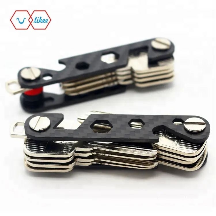 New Design Best Gift Cool Ultralight Carbon Fiber Smart Key Holder Organizer