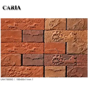 Flexible clay unique modern house design outdoor indoor decorative wall bricks