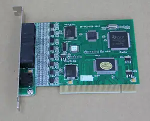 Cartão de gravação de telefone, 8 canais/linhas/portas, cartão de logger de voz pci DAR-C08