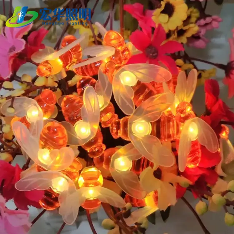 String Lights Wedding Decoration HH-BEE 3.6V Outdoor Connectable Garland Wedding Temporary String Light For Decoration