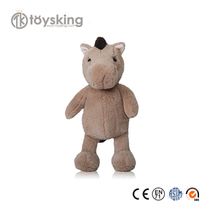 Juguete de rinoceronte <span class=keywords><strong>Ecko</strong></span> Unltd personalizable, peluche suave de algodón PP para decoración de edredón con su etiqueta de marca de diseño - Product Image 2