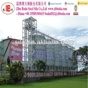 completo de almacenamiento de grano silo de acero sistema de estar en contra de cylone - Product Image 1
