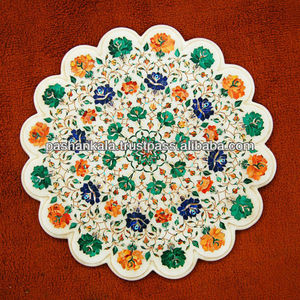 ท็อปโต๊ะกาแฟหินอ่อนอิตาลีแท้ทำมือ งานตกแต่งพิเศษด้วยหินอ่อนขาว ดีไซน์ไม่ซ้ำใคร ราคาดีที่สุด - Product Image 1