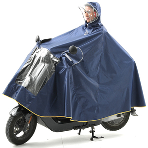 Capa de chuva azul marinho para motocicleta, <span class=keywords><strong>poncho</strong></span> de tecido masculino e feminino, preço de fábrica para pilotar motocicleta, para adultos - Product Image 5
