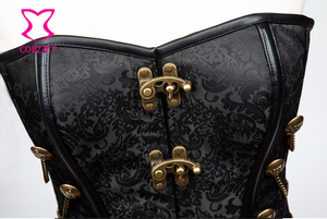Corset désossé sexy en acier noir, Steampunk, surbuste, amincissant, grande taille, <span class=keywords><strong>tenue</strong></span> de Cosplay pour femmes, vente en gros - Product Image 5