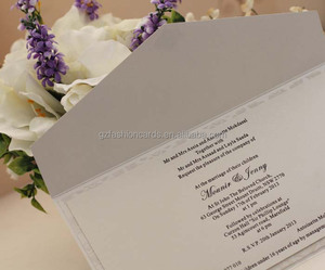 Cartes d'invitation de mariage originales en flocage avec boucle - Product Image 5
