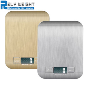 Bilancia alimentare da cucina digitale elettronica con piattaforma in acciaio inossidabile da 5kg - Product Image 2