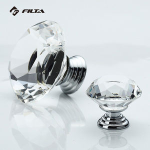 1562 <strong>Crystal</strong> Furniture Decorative Drawer Round Kitchen <strong>Knobs</strong> - Product Image 3