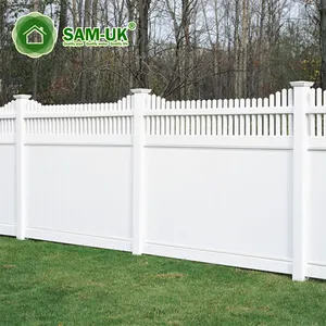 Chất Lượng Cao <span class=keywords><strong>PVC</strong></span>/Nhựa/Vinyl Bảo Mật Hàng Rào Với Hàng Đầu <span class=keywords><strong>Picket</strong></span> Sản Xuất Tại Trung Quốc Hàng Rào Trellis - Product Image 1