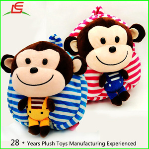 Venta caliente niños kindergarten bolso de escuela con felpa de peluche mono de juguete - Product Image 5